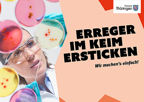 Kampagnenmotiv "Erreger im Keim ersticken"